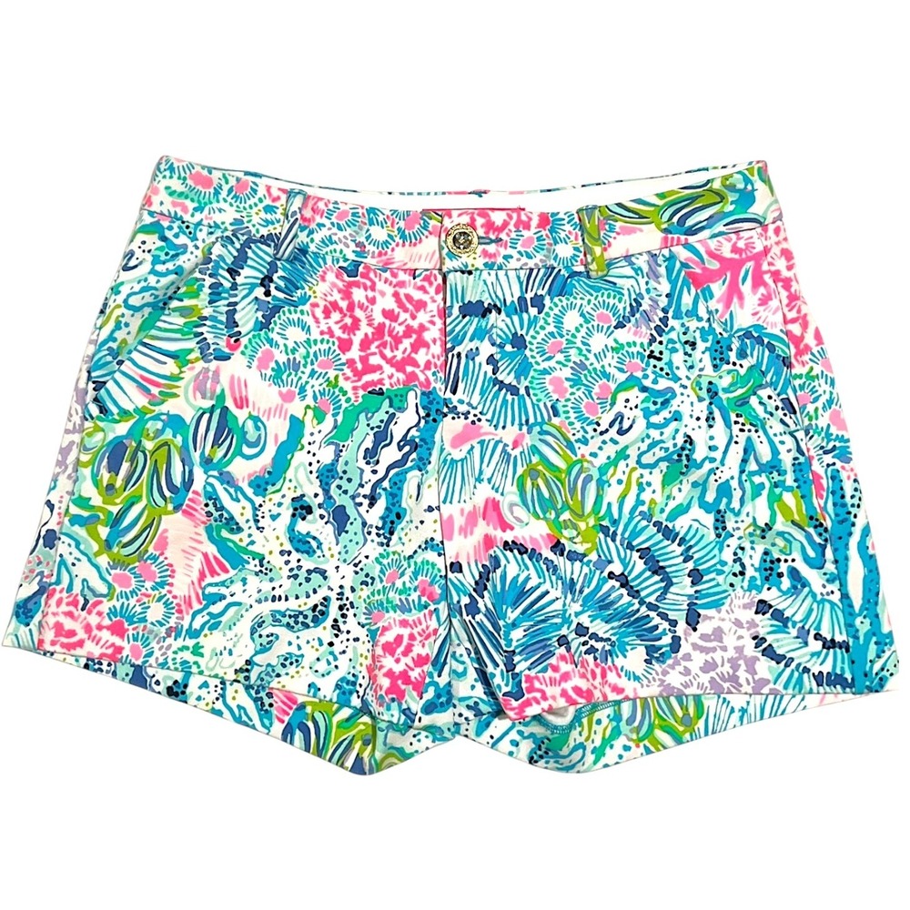 Lilly Pulitzer Women's Shorts Size 2 Colorful Print Casual Summer Beach